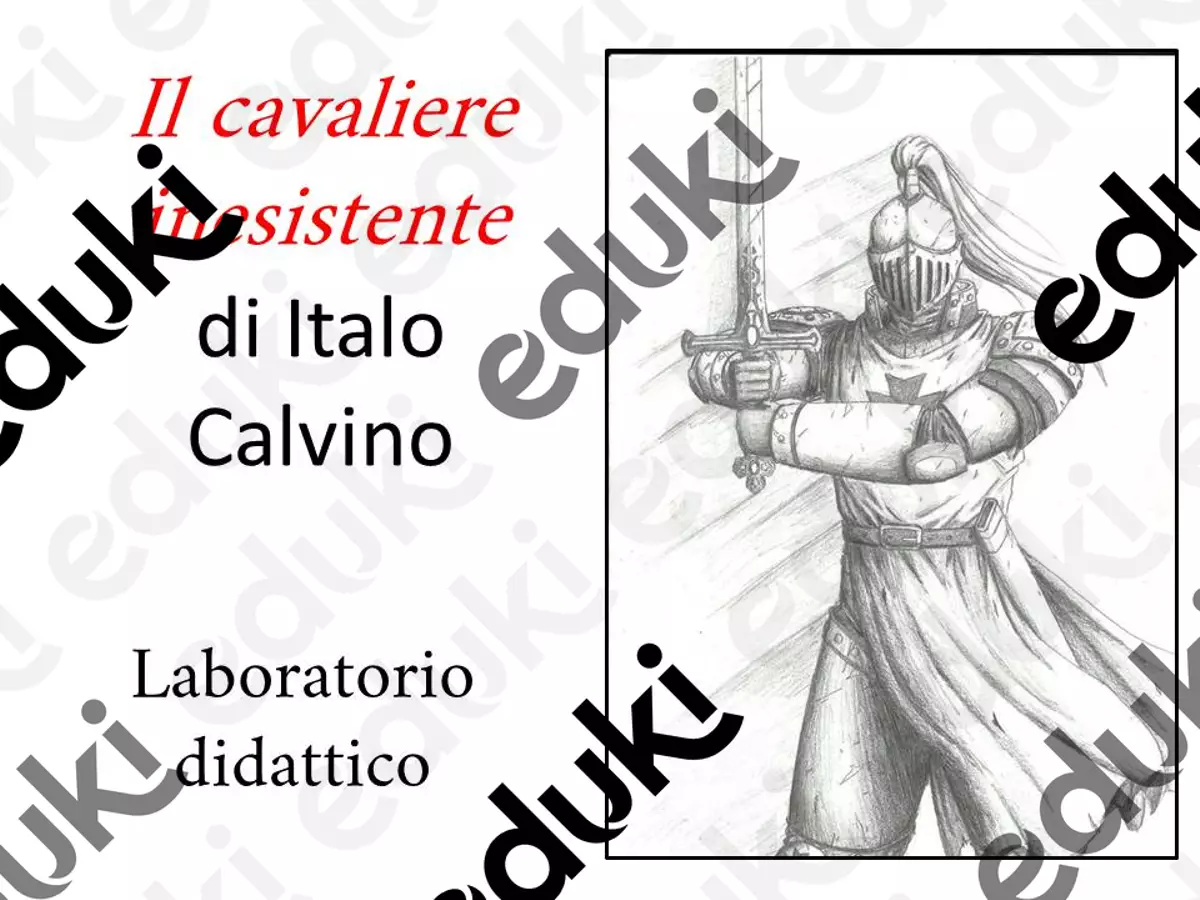 Il cavaliere inesistente di Italo Calvino. Laboratorio didattico. Opere didattiche / Libri di testo - Il cavaliere inesistente di Italo Calvino. Laboratorio didattico. - Prof. Daniela Solenghi - Pagina di copertina