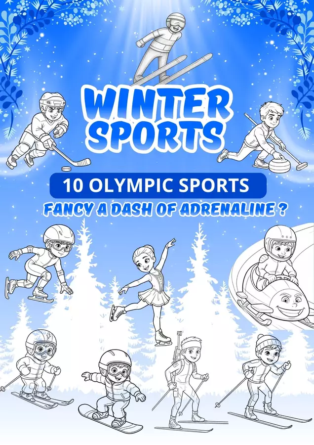 Winter Sports: 10 Olympic Sport flapbooks Altro tipo di materiale - Winter Sports: 10 Olympic Sport flapbooks - Inglese-senza-sbadigli - Pagina di copertina