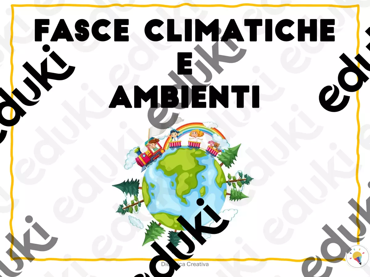 FASCE-CLIMATICHE-E-AMBIENTI. Materiale di supporto/inclusione - FASCE-CLIMATICHE-E-AMBIENTI. - Didattica Creativa - Pagina di copertina