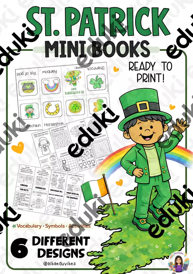 St.Patrick (Mini Books) Materiale di supporto/inclusione - St.Patrick (Mini Books) - Albaeduvibes - Pagina di copertina