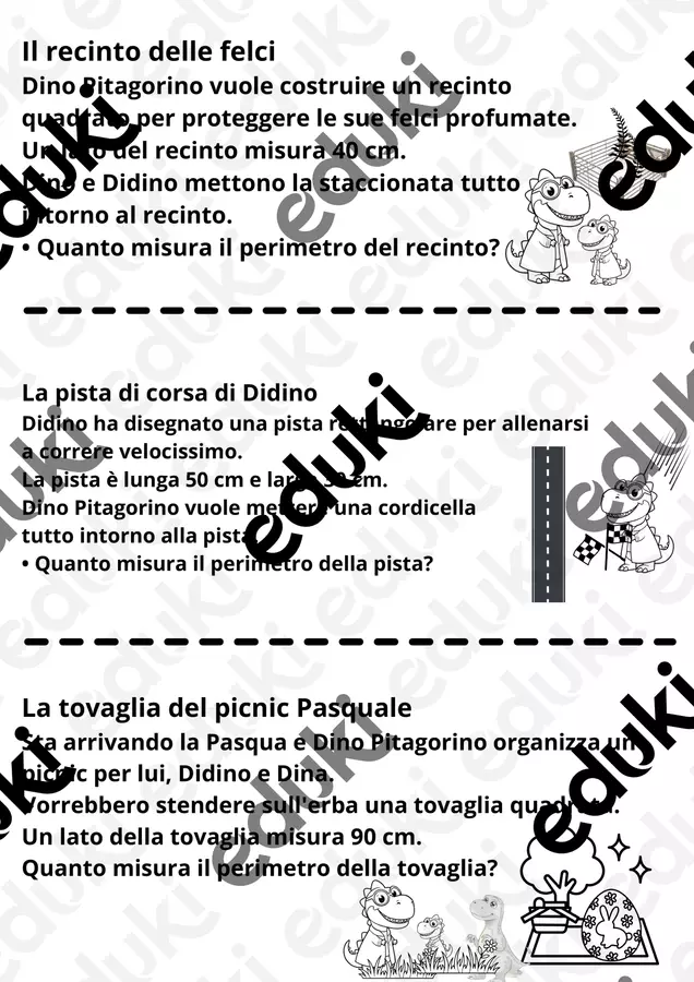 PROBLEMI di GEOMETRIA - il perimetro Esercizi - PROBLEMI di GEOMETRIA - il perimetro - A simply teacher - Pagina di copertina