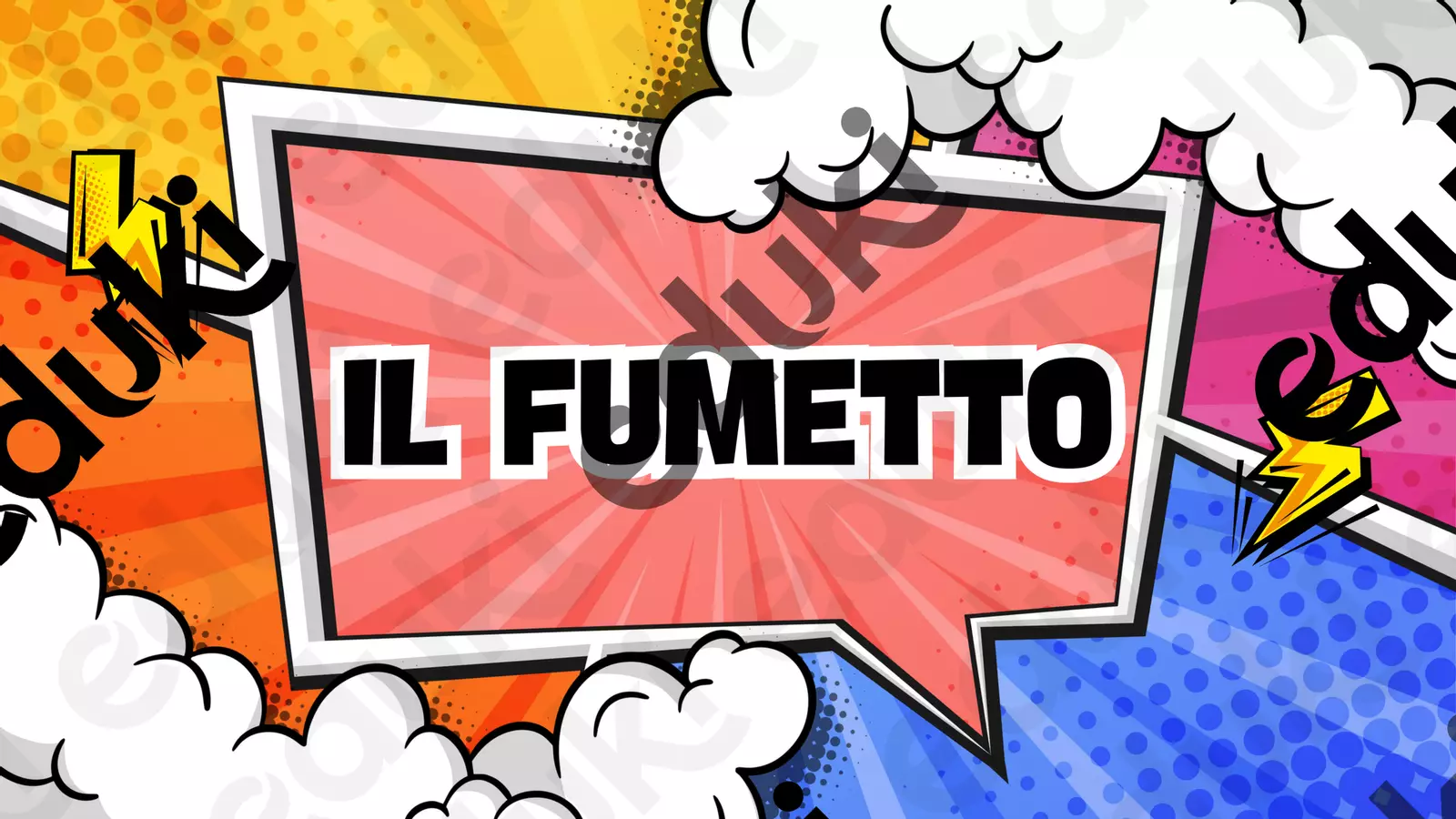 IL FUMETTO: presentazione e attività Presentazioni / Lavagne - IL FUMETTO: presentazione e attività - Maestra Fedi - Pagina di copertina