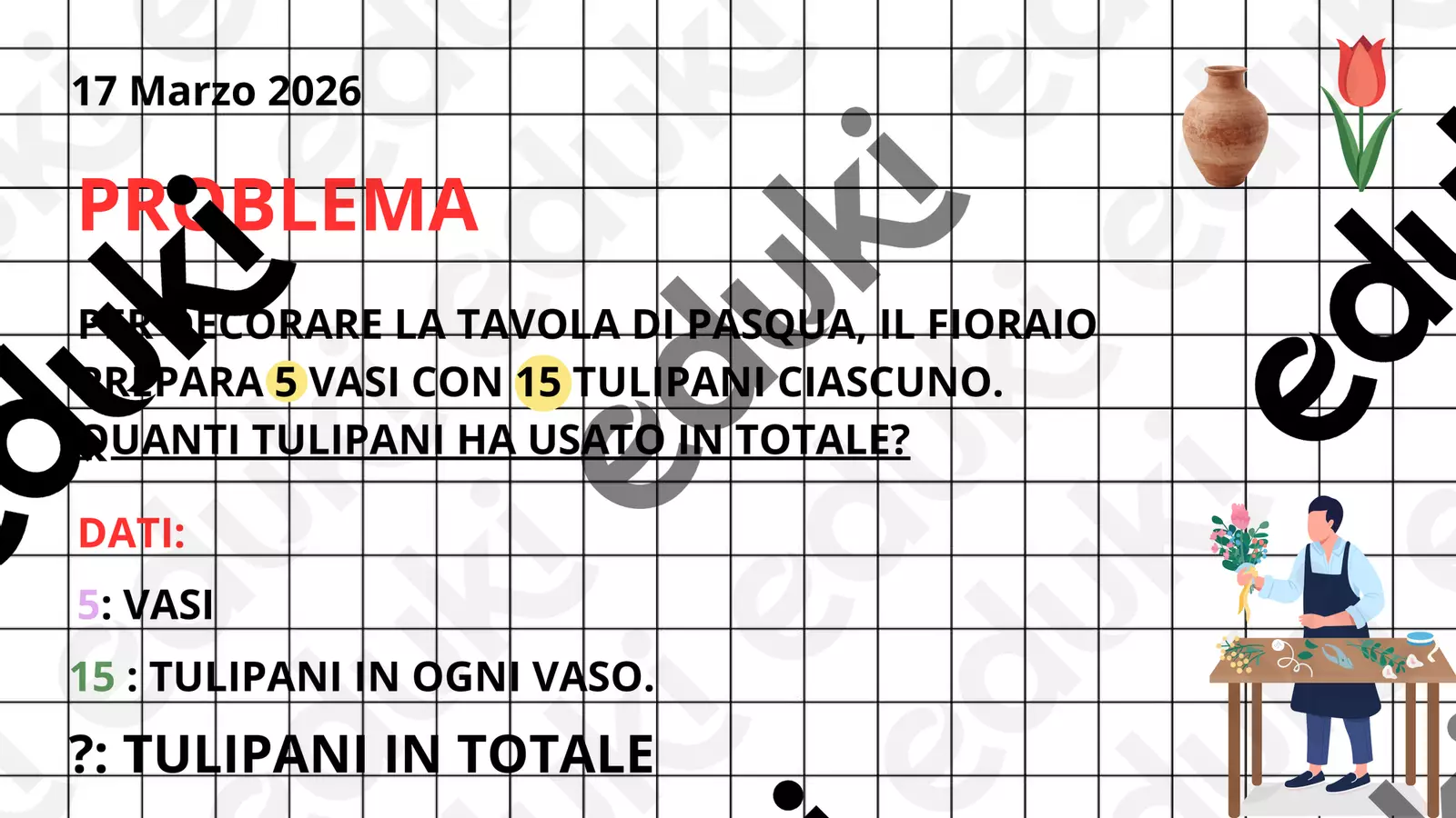 PROBLEMI: CLASSE 3 (MOLTIPLICAZIONE E SOTTRAZIONE) Materiale di supporto/inclusione - PROBLEMI: CLASSE 3 (MOLTIPLICAZIONE E SOTTRAZIONE) - Teacher Fra Bonny - Pagina di copertina