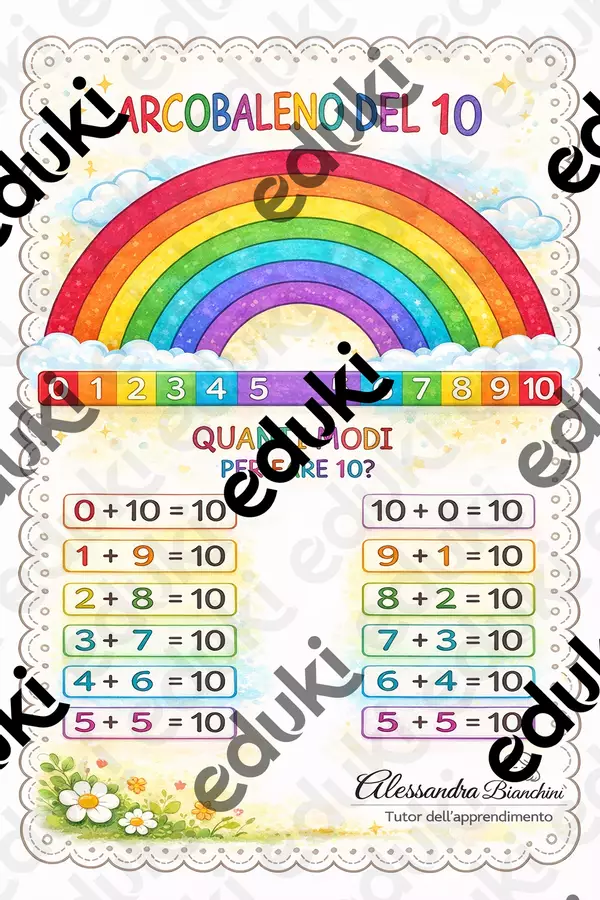 Gli amici del 10 Materiale di supporto/inclusione - Gli amici del 10 - Arcobaleno Educational - Pagina di copertina