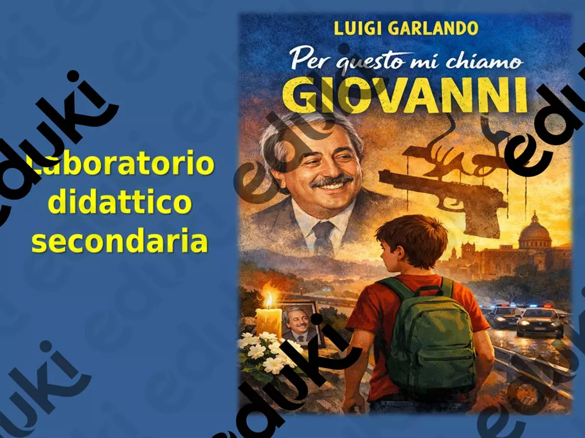 "Per questo mi chiamo Giovanni" di Luigi Garlando. Laboratorio secondaria PRONTO ALL'USO! Opere didattiche / Libri di testo - "Per questo mi chiamo Giovanni" di Luigi Garlando. Laboratorio secondaria PRONTO ALL'USO! - Prof. Daniela Solenghi - Pagina di copertina