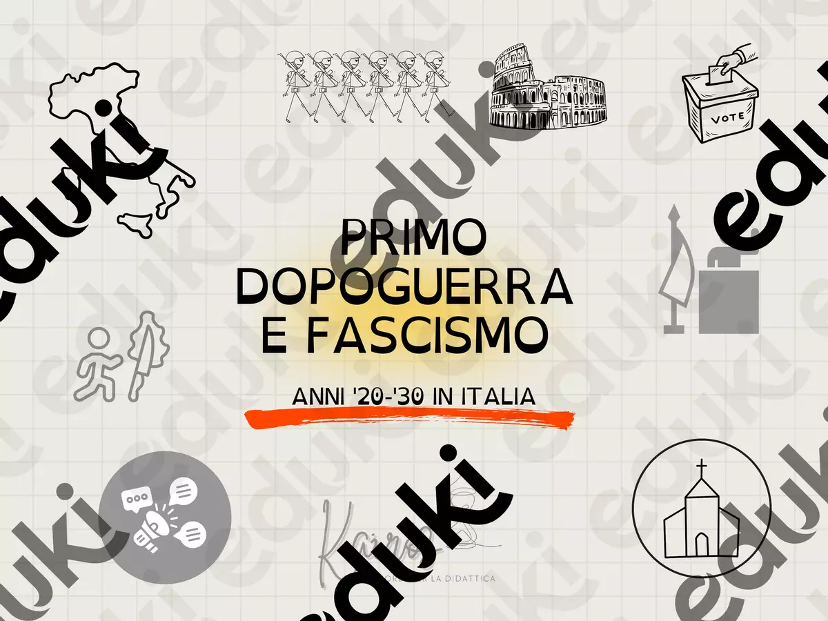 Anni '20 e '30 in Italia - Mappa concettuale inclusiva Materiale di supporto/inclusione - Anni '20 e '30 in Italia - Mappa concettuale inclusiva - Kairós - Risorse per la didattica - Pagina di copertina