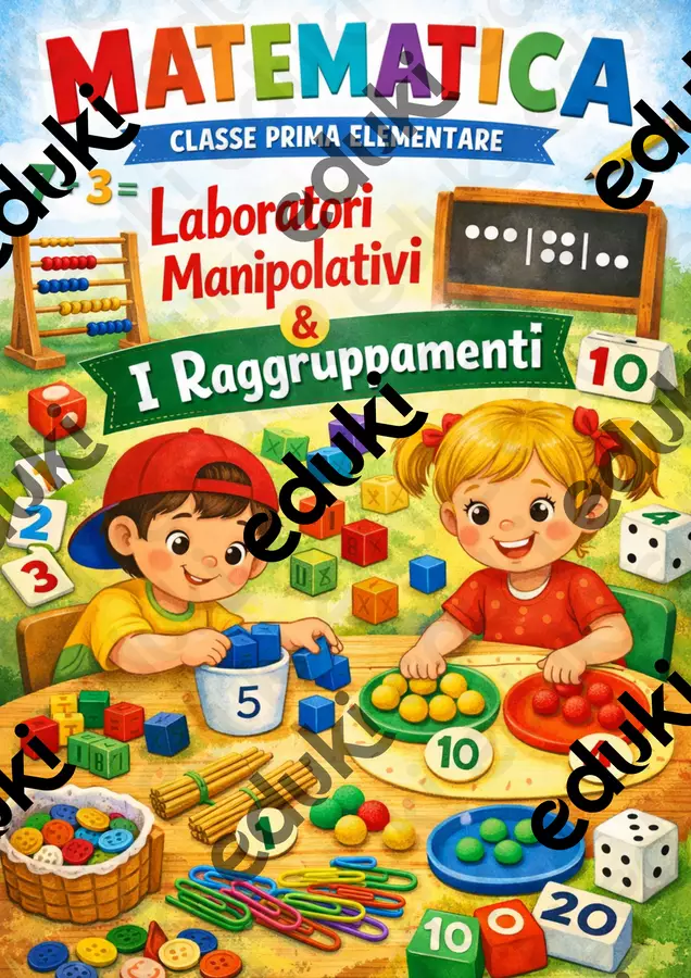 MATEMATICA (CLASSE 1 ELEMENTARE) Materiale di supporto/inclusione - MATEMATICA (CLASSE 1 ELEMENTARE) - Teacher Fra Bonny - Pagina di copertina