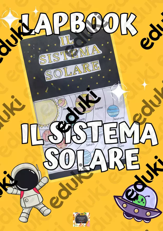 LAPBOOK IL SISTEMA SOLARE Materiale di supporto/inclusione - LAPBOOK IL SISTEMA SOLARE - La scuola di Oscar - Pagina di copertina