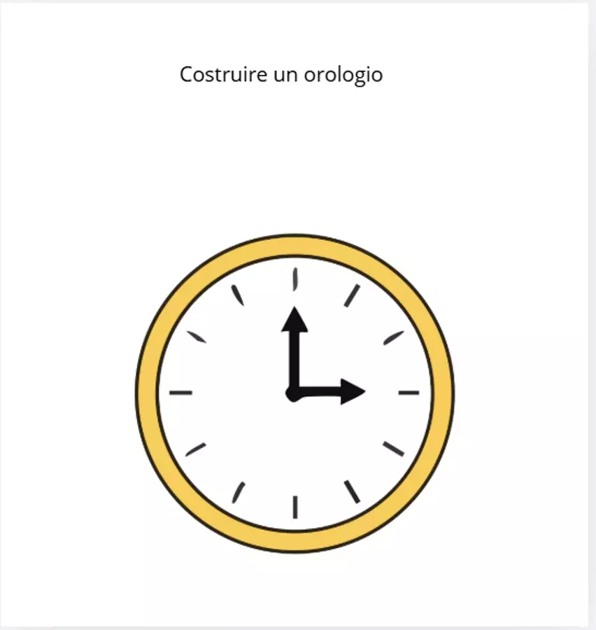 l'orologio a spicchi da 5 minuti Materiale di supporto/inclusione - l'orologio a spicchi da 5 minuti - lamaestrasara_ - Pagina di copertina