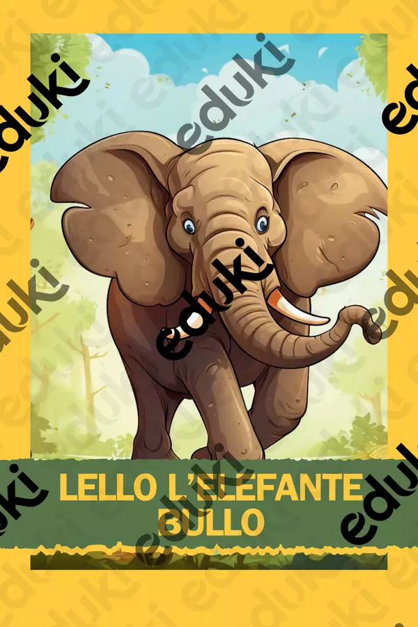 LELLO L'ELEFANTE BULLO Testo - LELLO L'ELEFANTE BULLO - Colorando - Pagina di copertina
