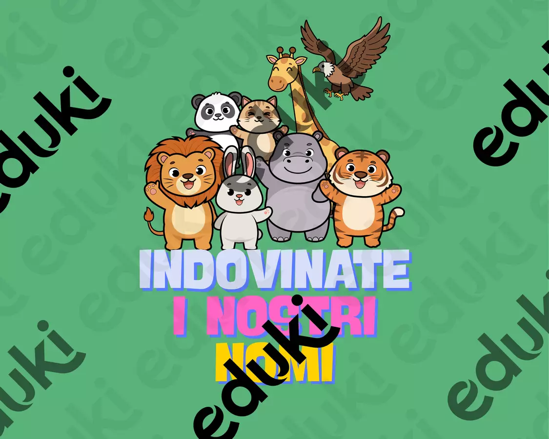 INDOVINA I NOSTRI NOMI .Il mio Primo Gioco di Parole 12 schede illustrate Esercizi - INDOVINA I NOSTRI NOMI .Il mio Primo Gioco di Parole 12 schede illustrate - Colorando - Pagina di copertina