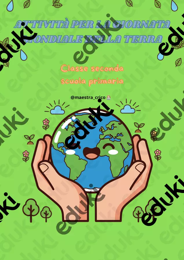 ATTIVITÀ PER LA GIORNATA MONDIALE DELLA TERRA Materiale di supporto/inclusione - ATTIVITÀ PER LA GIORNATA MONDIALE DELLA TERRA - Maestracrico - Pagina di copertina