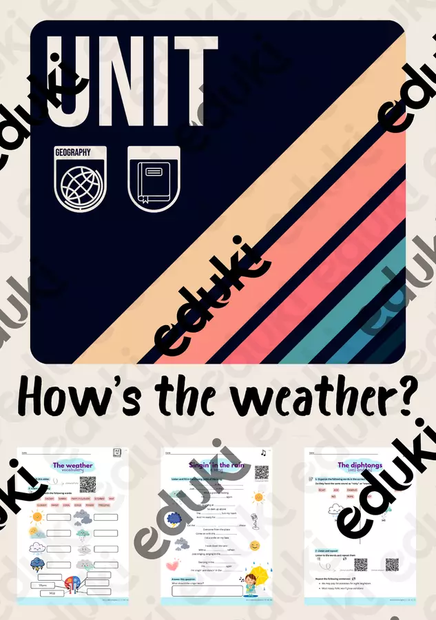 HOW’S THE WEATHER? (Che tempo fa?) Esercizi - HOW’S THE WEATHER? (Che tempo fa?) - GoodMorningMiss - Pagina di copertina