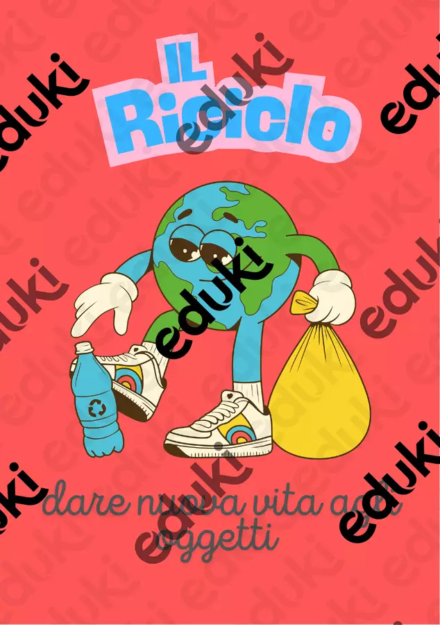 IL RICICLO: DARE NUOVA VITA AGLI OGGETTI Altro tipo di materiale - IL RICICLO: DARE NUOVA VITA AGLI OGGETTI - Colorando - Pagina di copertina