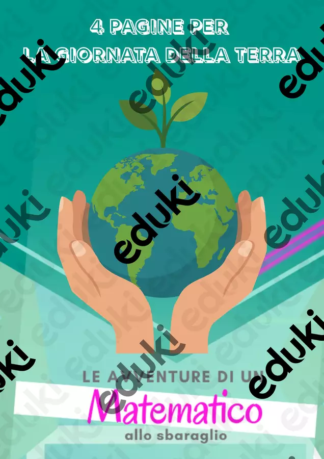 4 pagine per la giornata della terra Materiale di supporto/inclusione - 4 pagine per la giornata della terra - Le Avventure di un Matematico allo Sbaraglio - Pagina di copertina