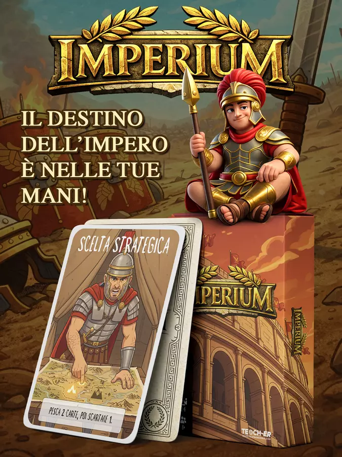 IMPERIUM – Gioco di carte strategico sull’Antica Roma Materiale interattivo - IMPERIUM – Gioco di carte strategico sull’Antica Roma - Maestro Francesco - Pagina di copertina