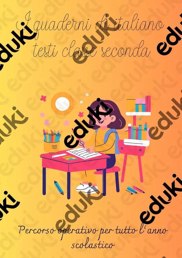 I quaderni di italiano testi classe seconda Programmi scolastici / Materiali per docenti - I quaderni di italiano testi classe seconda - Maestra Sabry - Pagina di copertina