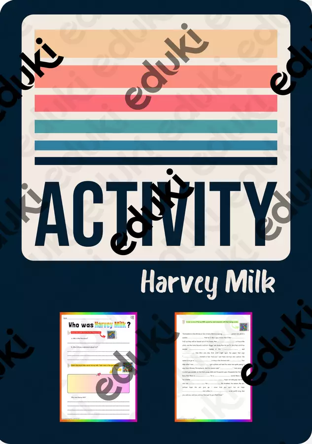 HARVEY MILK - A listening activity (Attività di lettura per affrontare in classe il tema LGBTQIA+) Didattica a stazioni - HARVEY MILK - A listening activity (Attività di lettura per affrontare in classe il tema LGBTQIA+) - GoodMorningMiss - Pagina di copertina