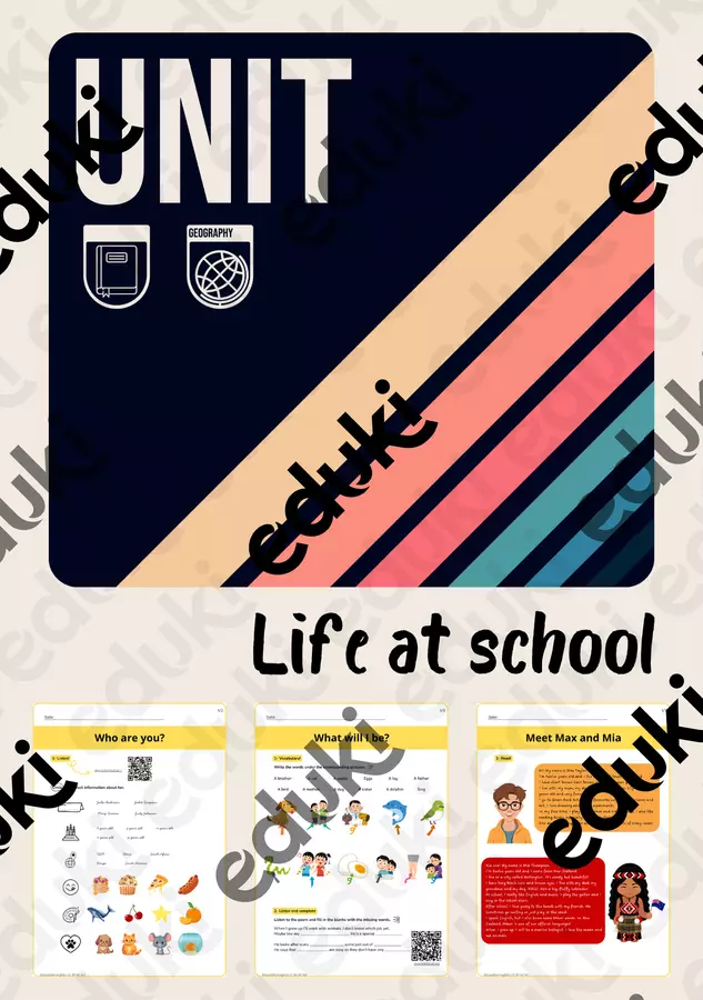 LIFE AT SCHOOL (Vita scolastica: Sequenza di inizio anno per la classe quinta) Didattica a stazioni - LIFE AT SCHOOL (Vita scolastica: Sequenza di inizio anno per la classe quinta) - GoodMorningMiss - Pagina di copertina