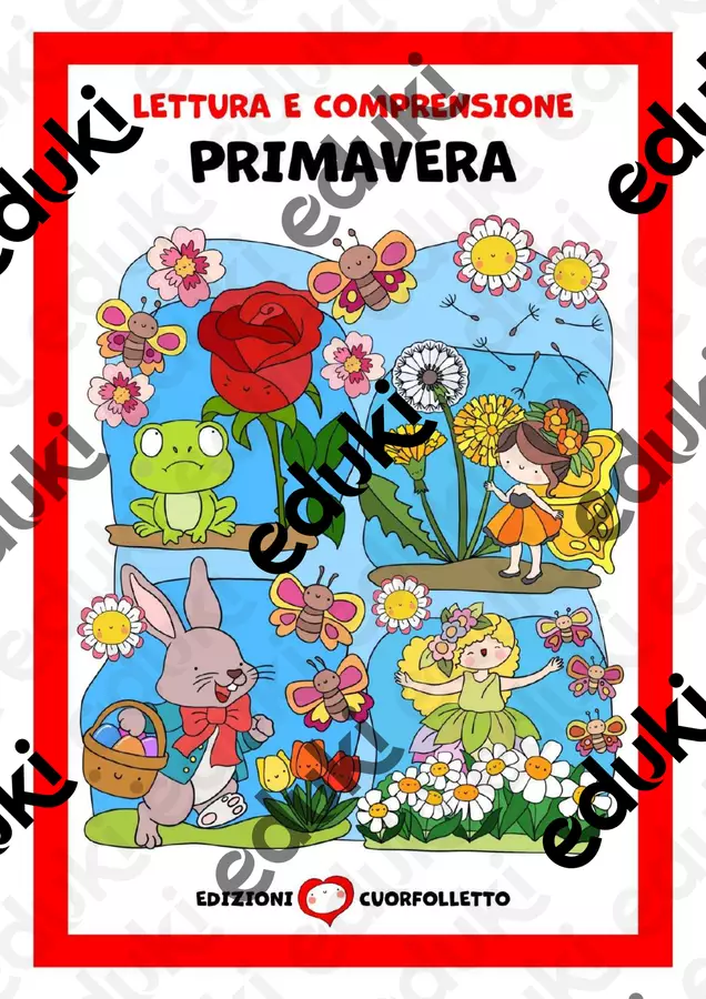 Lettura e comprensione. Primavera Materiale di supporto/inclusione - Lettura e comprensione. Primavera - Cuorfolletto Creative Shop - Pagina di copertina