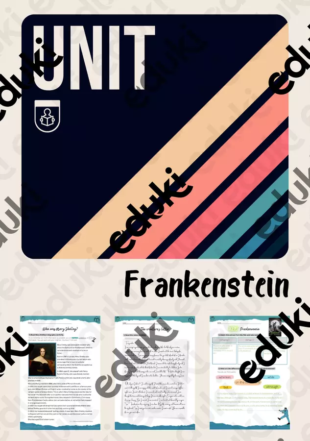 FRANKENSTEIN – sequenza di inglese per la 3ª media! Didattica a stazioni - FRANKENSTEIN – sequenza di inglese per la 3ª media! - GoodMorningMiss - Pagina di copertina