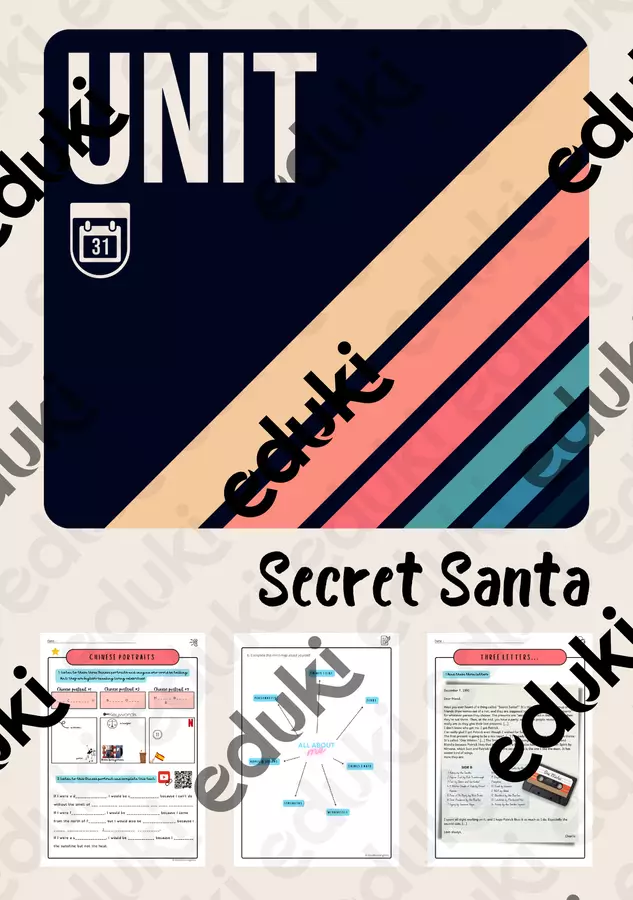 SECRET SANTA – sequenza di inglese per la 3ª media! Didattica a stazioni - SECRET SANTA – sequenza di inglese per la 3ª media! - GoodMorningMiss - Pagina di copertina