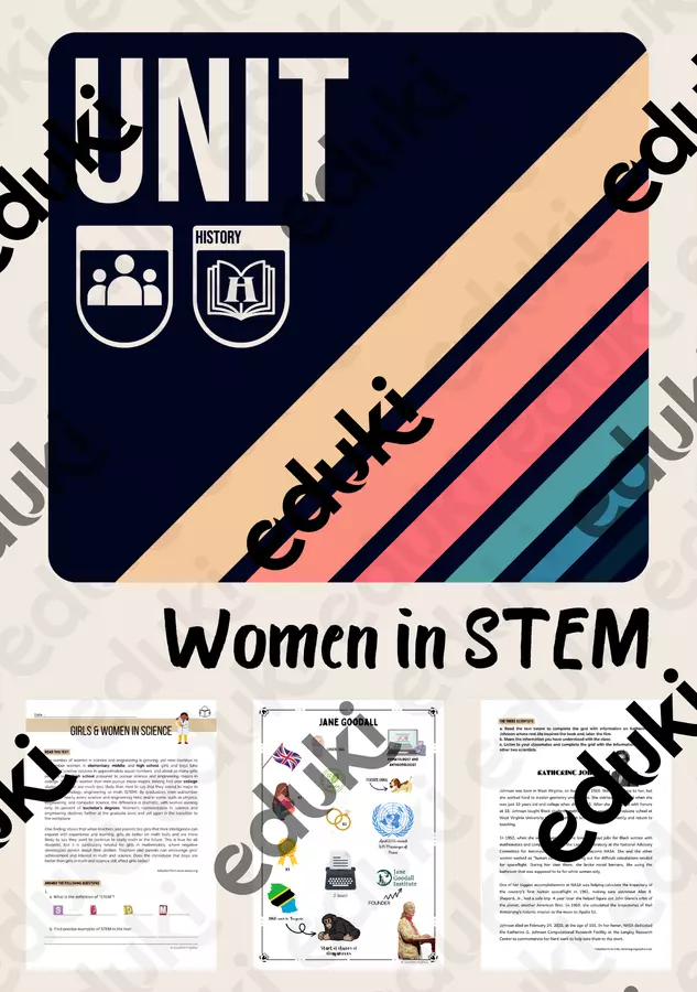 WOMEN IN STEM – sequenza di inglese per la 3ª media! Didattica a stazioni - WOMEN IN STEM – sequenza di inglese per la 3ª media! - GoodMorningMiss - Pagina di copertina