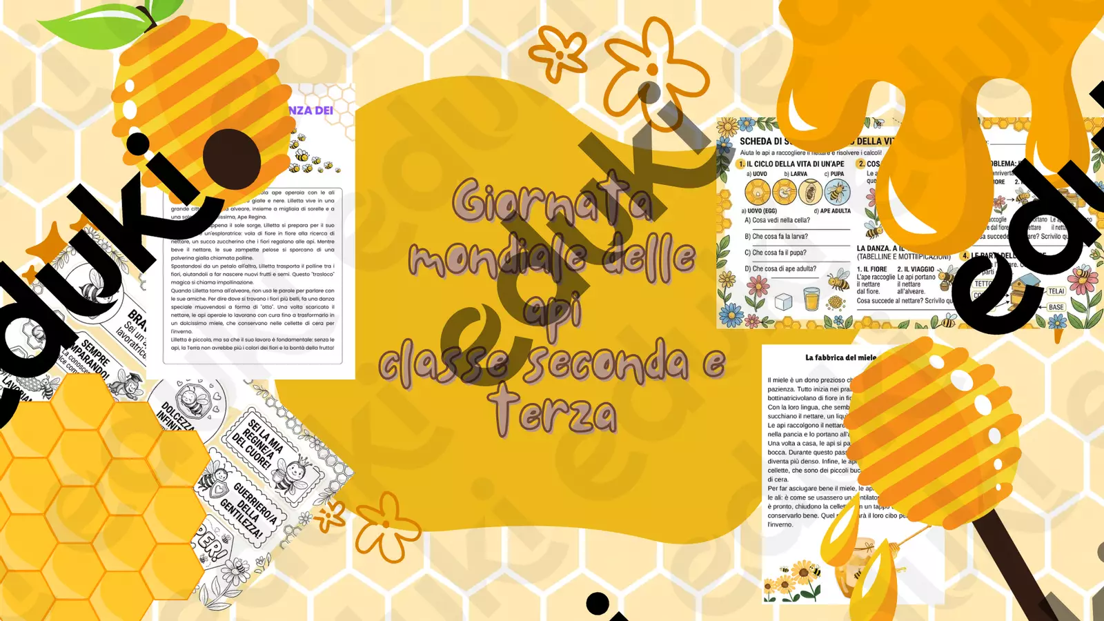 Giornata delle Api classe seconda e terza Esercizi - Giornata delle Api classe seconda e terza - Ma_estramarta - Pagina di copertina