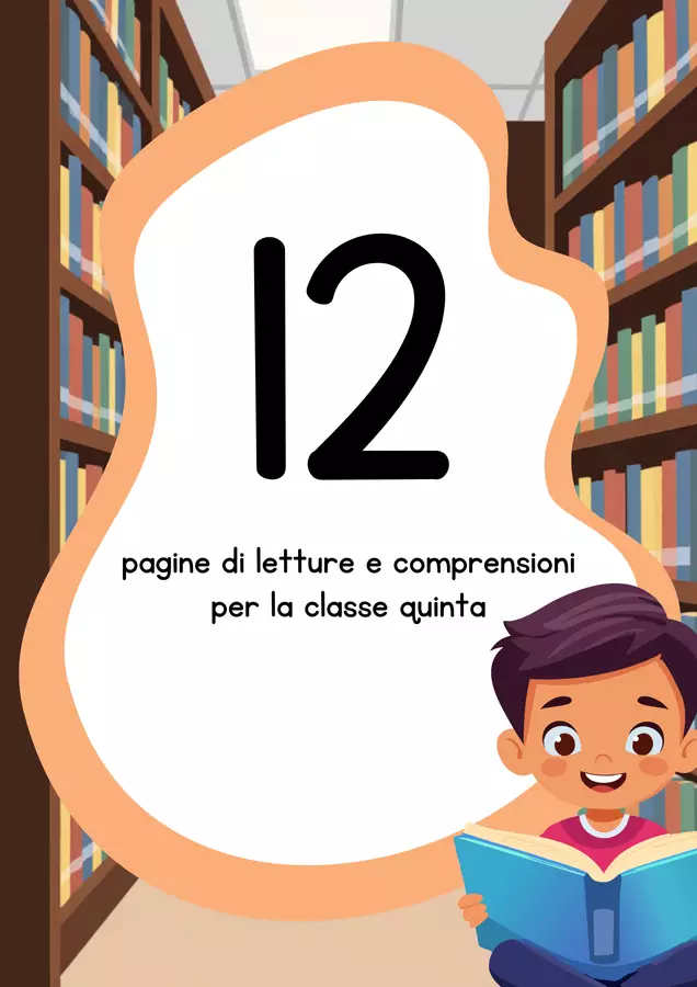 Letture e comprensioni per la classe quinta Esercizi - Letture e comprensioni per la classe quinta - MilleLibriPerBambini - Pagina di copertina