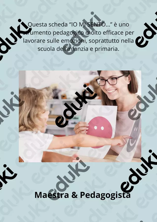 “IO MI SENTO…” (strumento termometro) Materiale di supporto/inclusione - “IO MI SENTO…” (strumento termometro) - Teacher Fra Bonny - Pagina di copertina