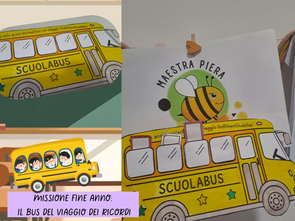 MISSIONE FINE ANNO: IL BUS DEL VIAGGIO DEI RICORDI Esercizi - MISSIONE FINE ANNO: IL BUS DEL VIAGGIO DEI RICORDI - MaestraPiera - Pagina di copertina