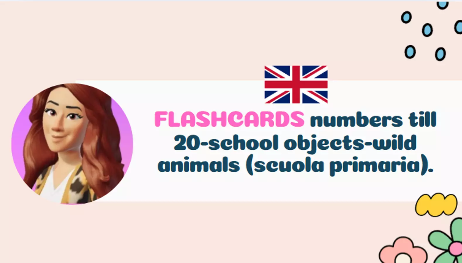 FLASHCARDS NUMBERS TILL 20-SCHOOL OBJECTS-WILD ANIMALS Flashcard - FLASHCARDS NUMBERS TILL 20-SCHOOL OBJECTS-WILD ANIMALS - Ilaria Z. - Pagina di copertina