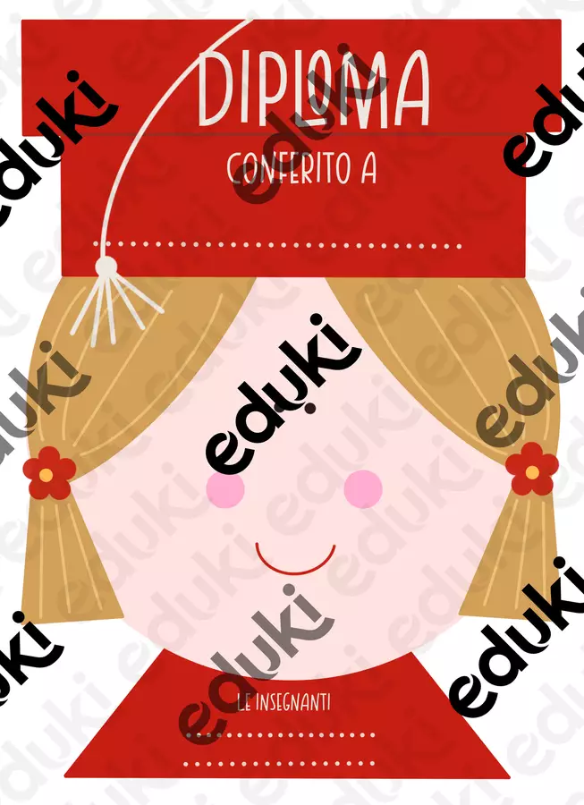 Diplomi infanzia Materiale di supporto/inclusione - Diplomi infanzia - La maestra Valentina - Pagina di copertina
