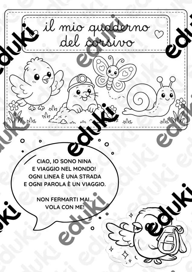 IL QUADERNO DEL CORSIVO SOLO DELLE MINUSCOLE Esercizi - IL QUADERNO DEL CORSIVO SOLO DELLE MINUSCOLE - La Maestra Digitale - Pagina di copertina