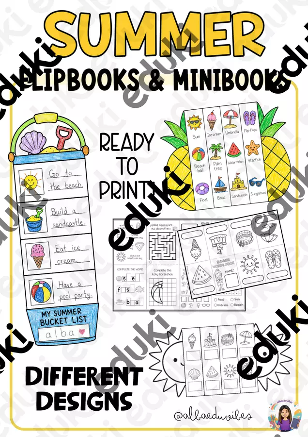 Flipbook & Minibook ESTIVI Esercizi - Flipbook & Minibook ESTIVI - Albaeduvibes - Pagina di copertina