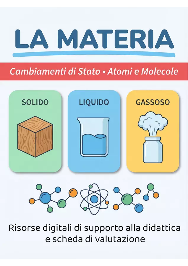 LA MATERIA - Materiali didattici illustrati. Esercizi - LA MATERIA - Materiali didattici illustrati. - Learnimaps - Pagina di copertina