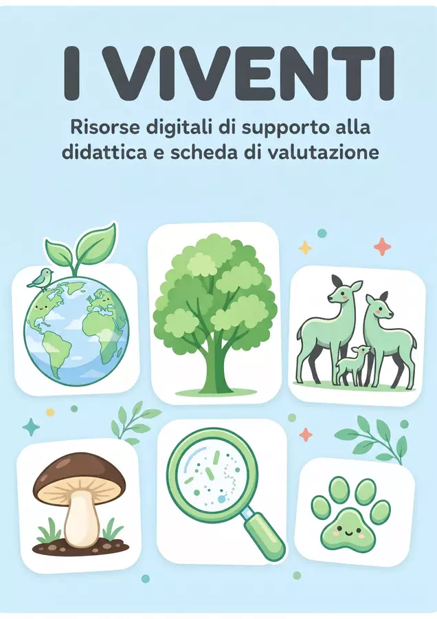 I VIVENTI - Materiali didattici illustrati. Esercizi - I VIVENTI - Materiali didattici illustrati. - Learnimaps - Pagina di copertina