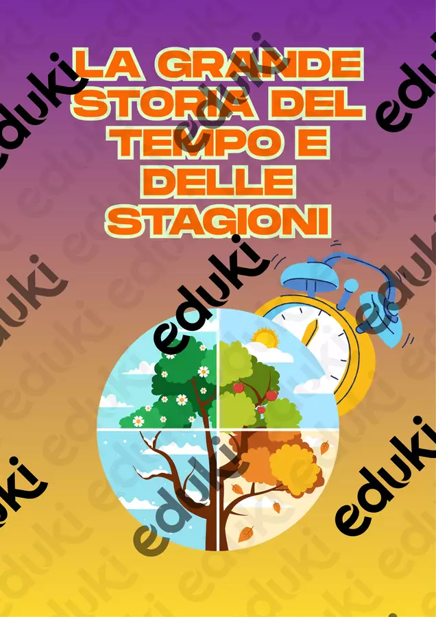 IL TEMPO E LE STAGIONI- KIT DIDATTICO Esercizi - IL TEMPO E LE STAGIONI- KIT DIDATTICO - Colorando - Pagina di copertina