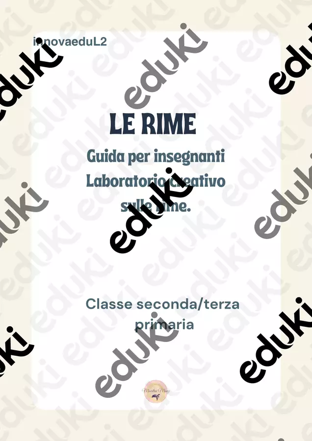 Raccolta di materiali Serie di lezioni - Raccolta di materiali - Maestra Mony - Pagina di copertina