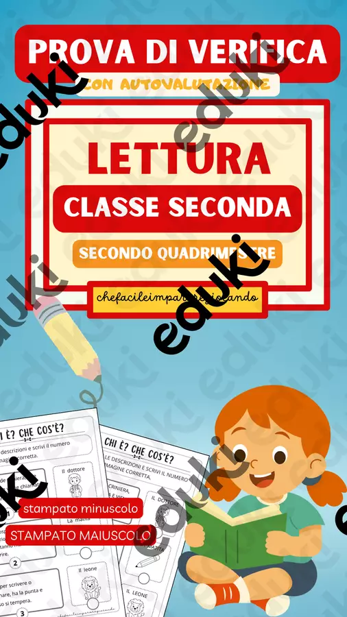 VERIFICA – LETTURA – CLASSE SECONDA – SECONDO QUADRIMESTRE Compiti in classe/Test - VERIFICA – LETTURA – CLASSE SECONDA – SECONDO QUADRIMESTRE - chefacileimpararegiocando - Pagina di copertina