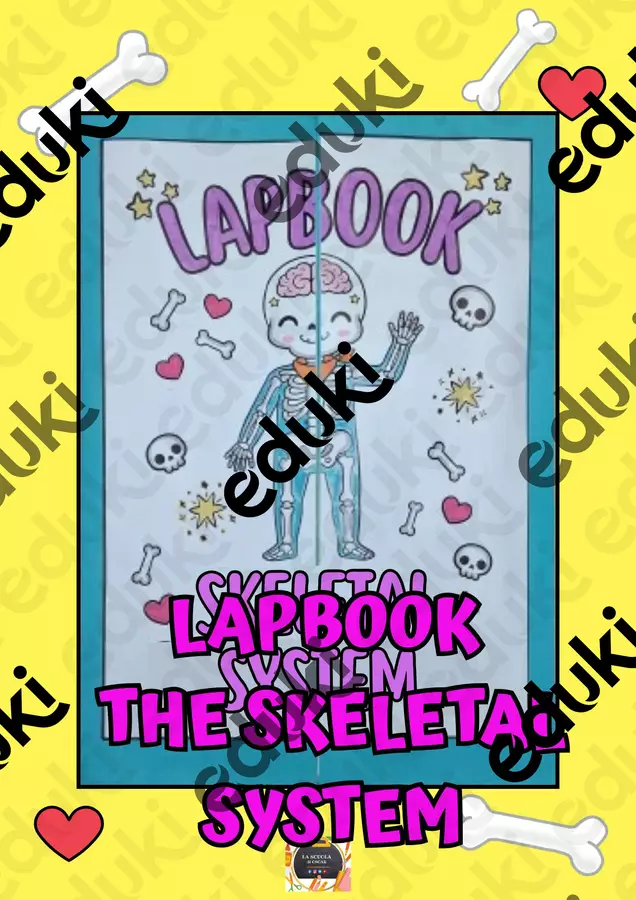 Lapbook The Skeletal System – Il Sistema Scheletrico (English Version / CLIL) Materiale di supporto/inclusione - Lapbook The Skeletal System – Il Sistema Scheletrico (English Version / CLIL) - La scuola di Oscar - Pagina di copertina