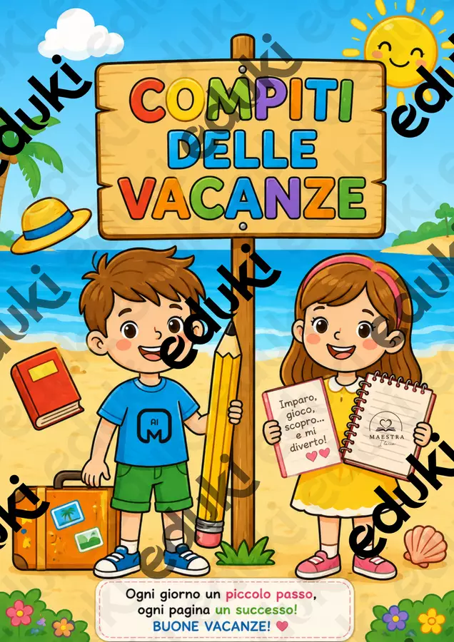 COMPITI DELLE VACANZE FACILITATI per la classe terza Altro tipo di materiale - COMPITI DELLE VACANZE FACILITATI per la classe terza - maestra.ilaria - Pagina di copertina