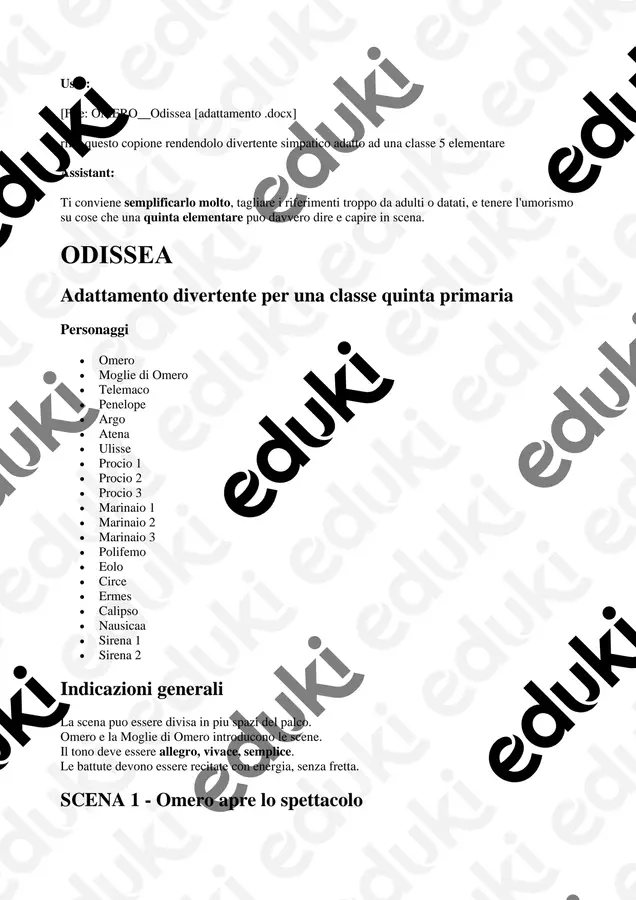 Copione Altro tipo di materiale - Copione - Maestra Val3 - Pagina di copertina
