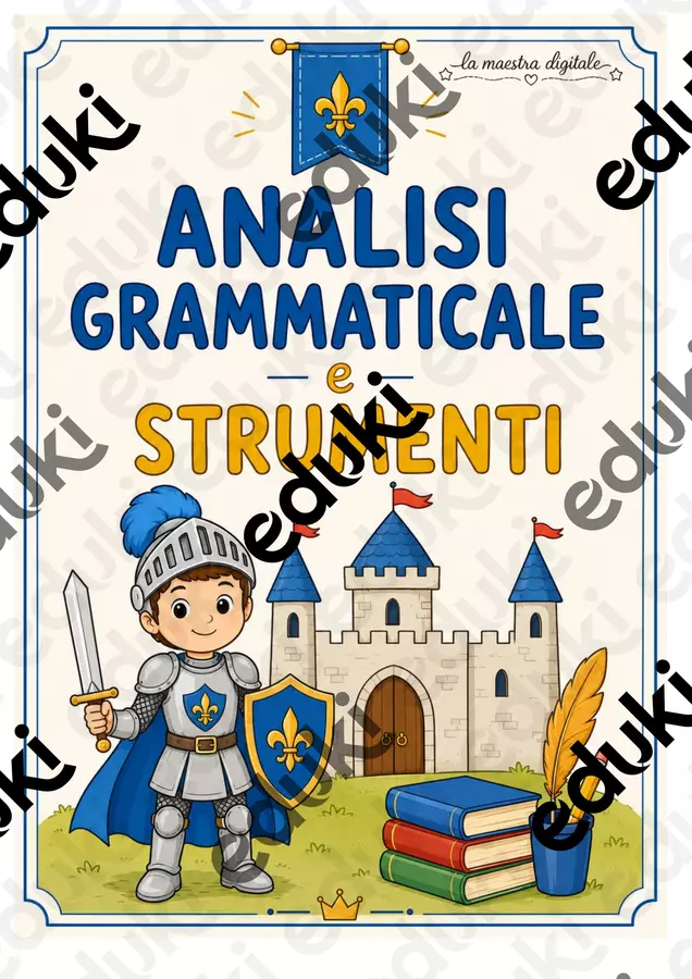 Analisi Grammaticale e Logica | Strumenti Interattivi e Schede Operative PDF Materiale di supporto/inclusione - Analisi Grammaticale e Logica | Strumenti Interattivi e Schede Operative PDF - La Maestra Digitale - Pagina di copertina