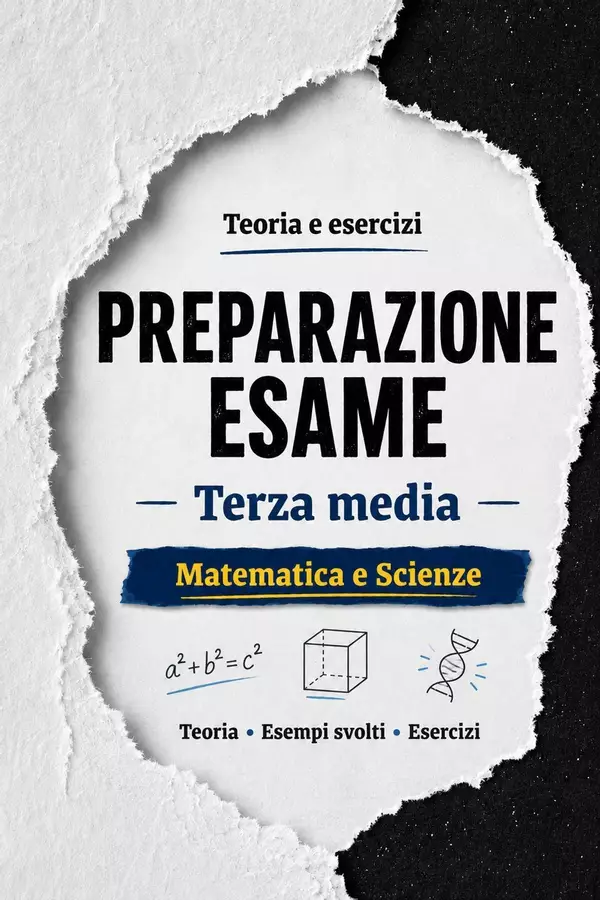 Esame Terza Media – Matematica e Scienze Esercizi - Esame Terza Media – Matematica e Scienze - La bottega STEM - Pagina di copertina