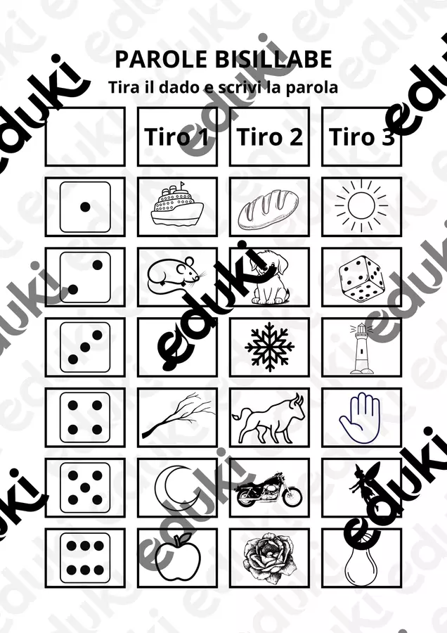Autodettato (parole bisillabe e trisillabe) Esercizi - Autodettato (parole bisillabe e trisillabe) - Maestra Alessia Print - Pagina di copertina