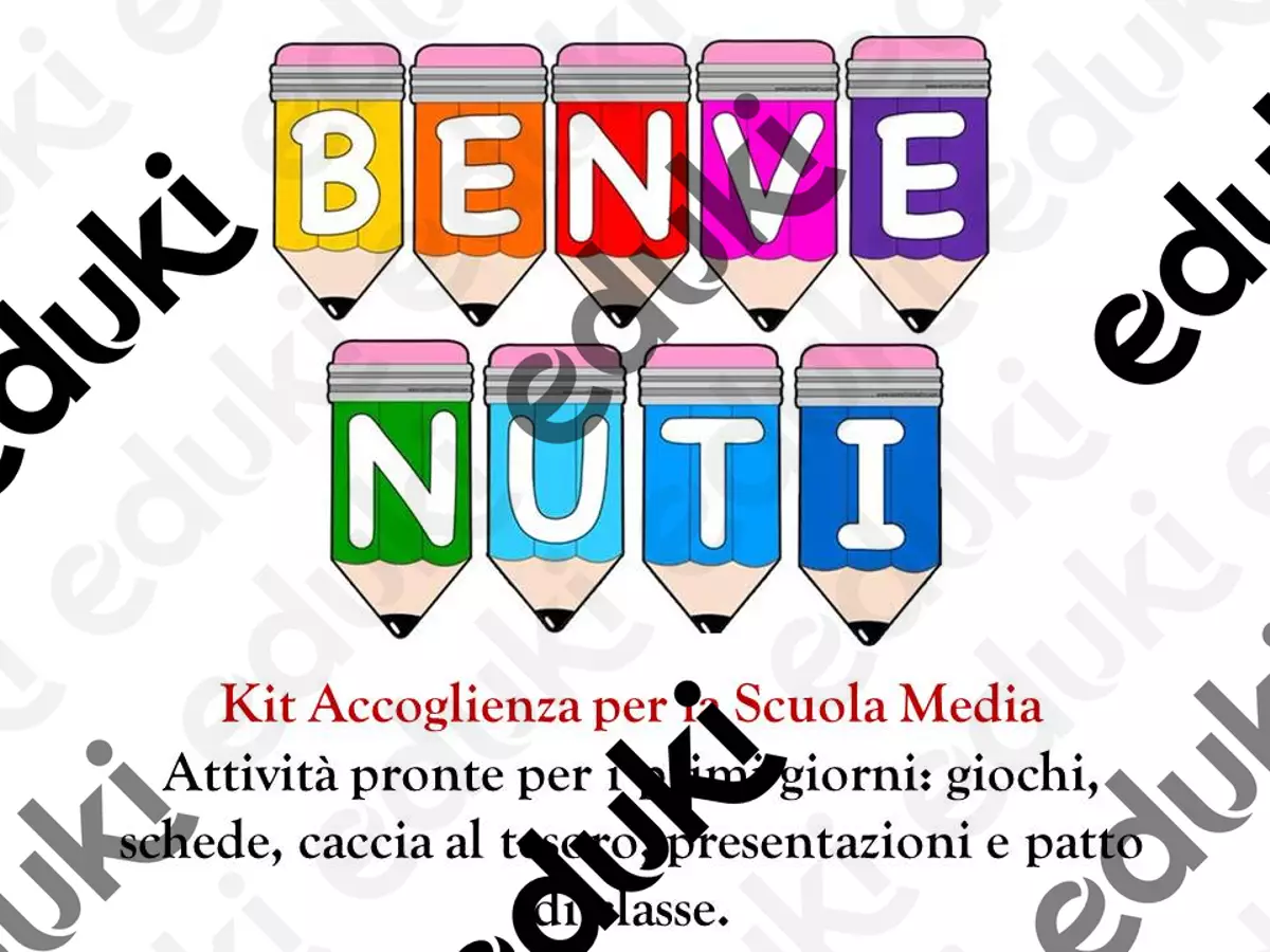 KIT ACCOGLIENZA NUOVA CLASSE. ATTIVITA' PRONTE ALL'USO! Schede informative - KIT ACCOGLIENZA NUOVA CLASSE. ATTIVITA' PRONTE ALL'USO! - Prof. Daniela Solenghi - Pagina di copertina