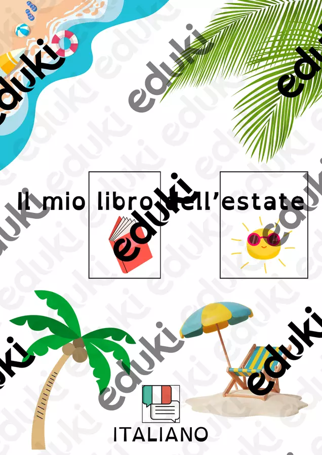Il mio libro dell'estate in CAA - italiano Esercizi - Il mio libro dell'estate in CAA - italiano - Come io imparo - Pagina di copertina