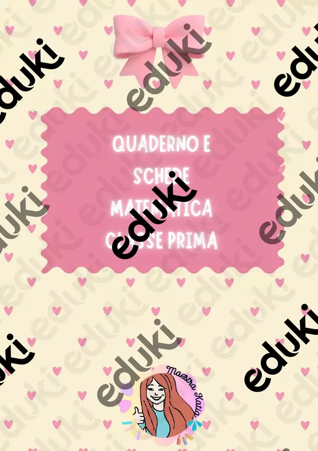 KIT COMPLETO matematica classe prima: quaderno + 230 schede Materiale interattivo - KIT COMPLETO matematica classe prima: quaderno + 230 schede - maestra Katia - Pagina di copertina