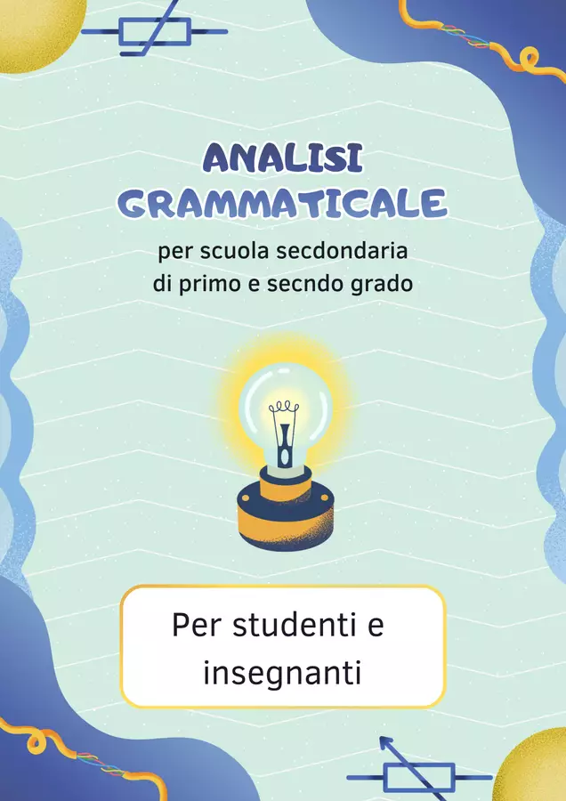 Analisi grammaticale Materiale di supporto/inclusione - Analisi grammaticale - Simona Dimitri - Pagina di copertina